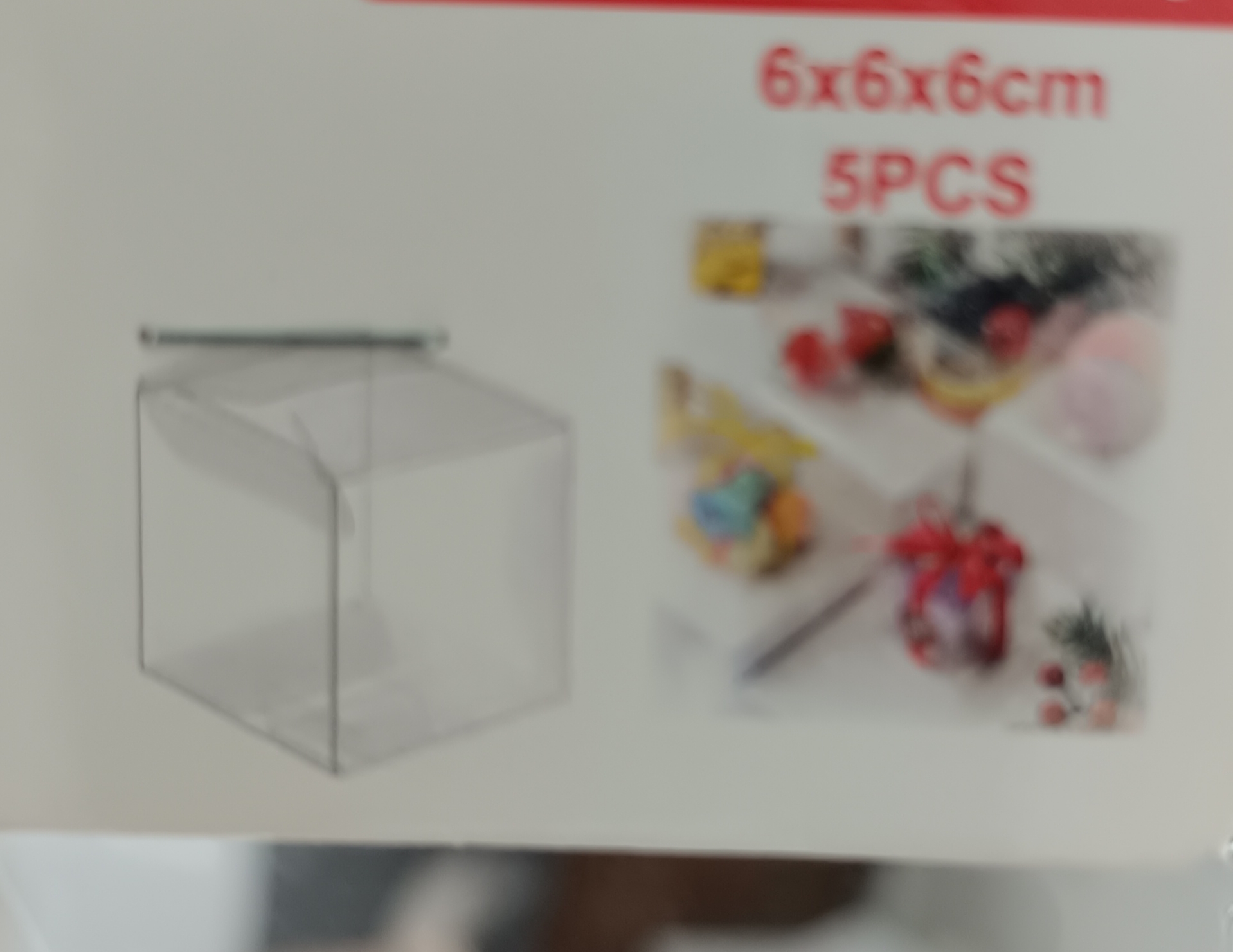 Caja acetato 6x6x6
